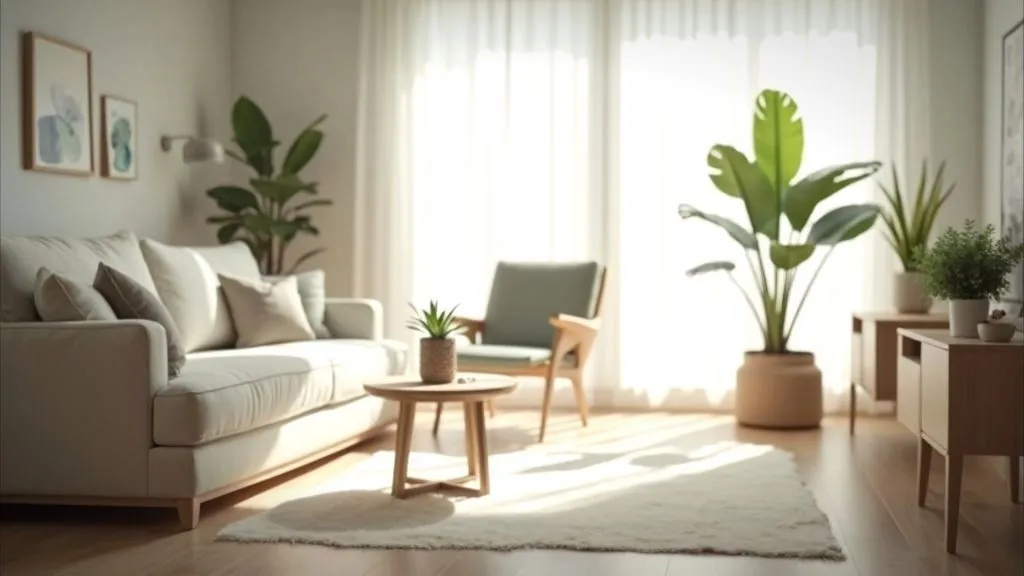 A modern smart home setup with various connected devices