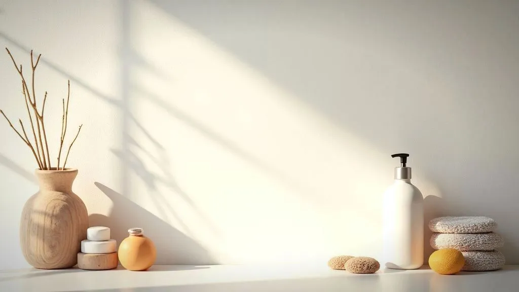 A person examining various home products at a store