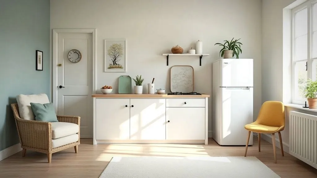 Modern kitchen filled with smart appliances