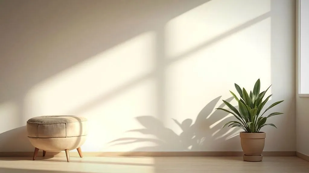 A modern living room equipped with various smart home devices